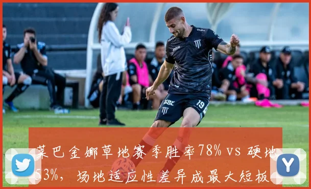莱巴金娜草地赛季胜率78% vs 硬地53%,场地适应性差异成最大短板